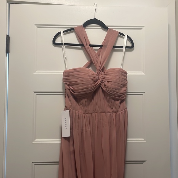 Azazie Dusty Rose Dionne Bridesmaid Dress - Picture 5 of 7